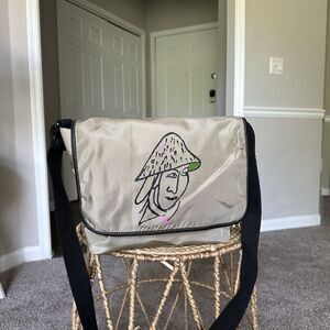 Kate Spade Vintage Messenger Bag Laptop Work School Project Bag Maria Kalman Art